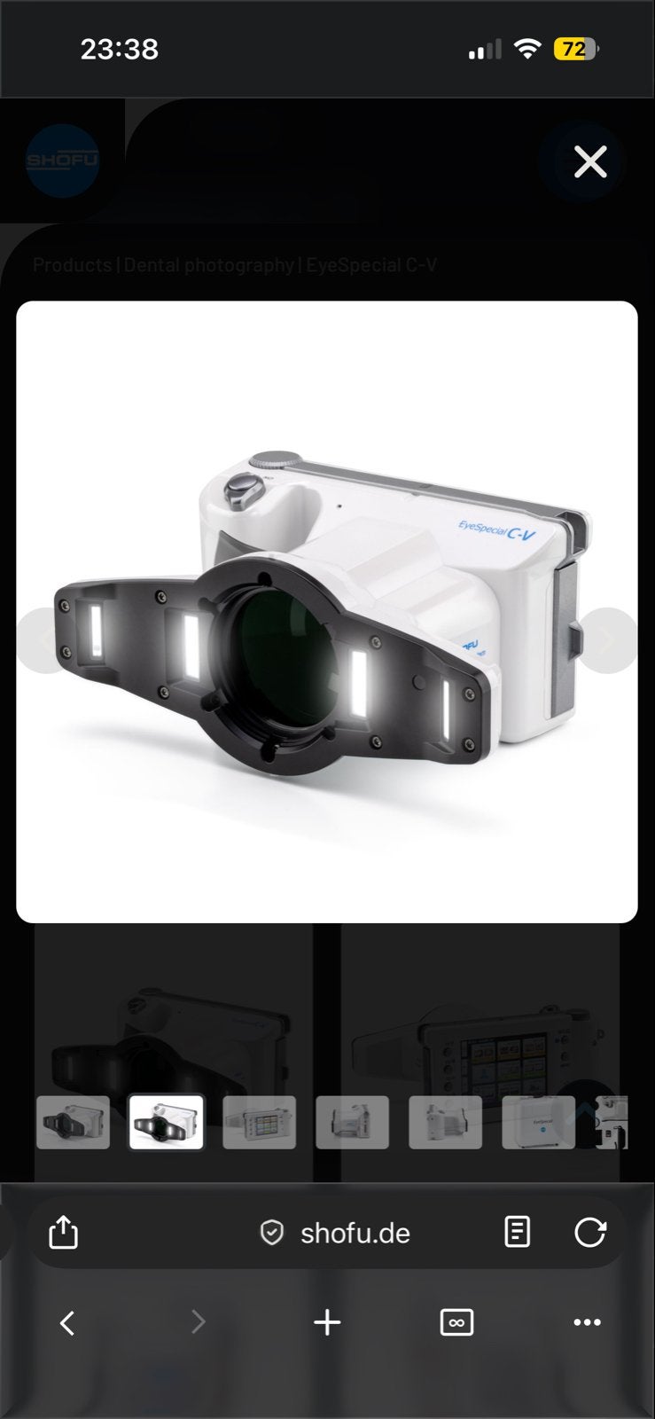 Shofu EyeSpecial C-IV Tandheelkundige Camera met WiFi, Cameratas, Overige typen, Ophalen of Verzenden, Zo goed als nieuw