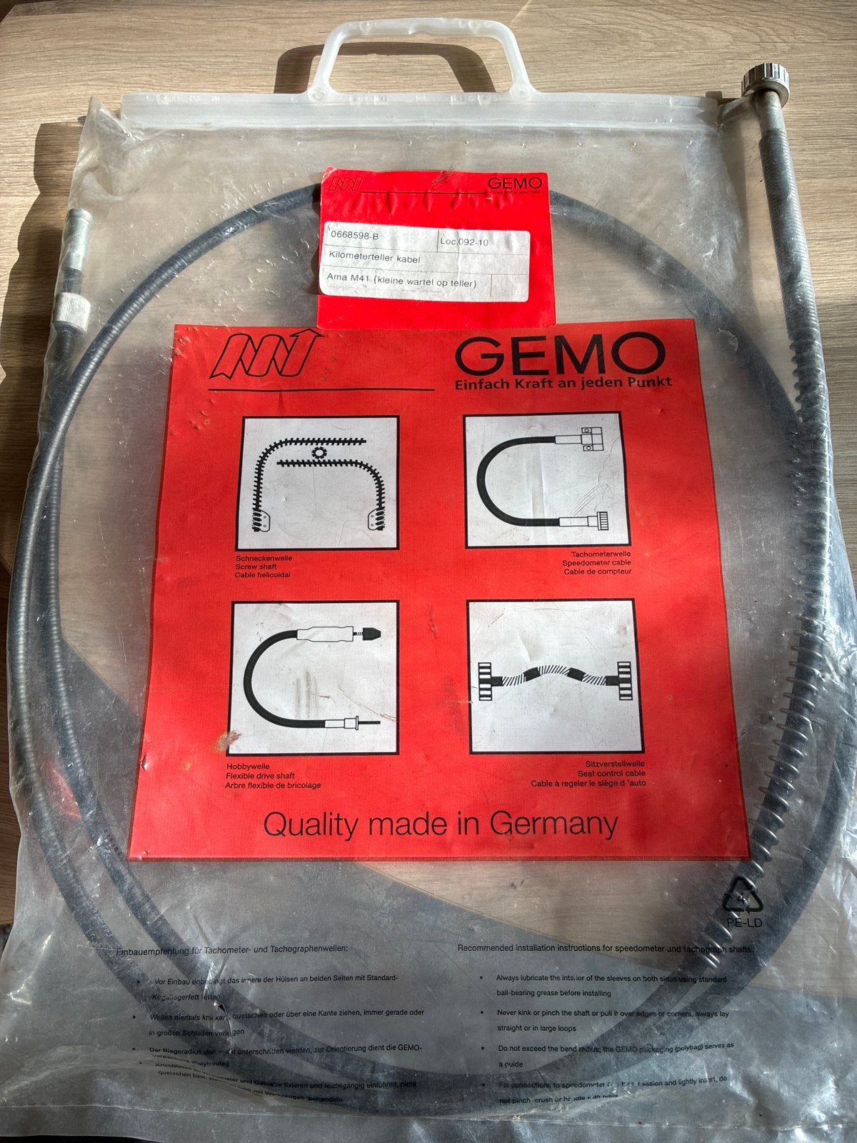 Kilometerkabel Volvo Amazon M41 overdrive - Nieuw GEMO, Ophalen of Verzenden, Nieuw, Volvo