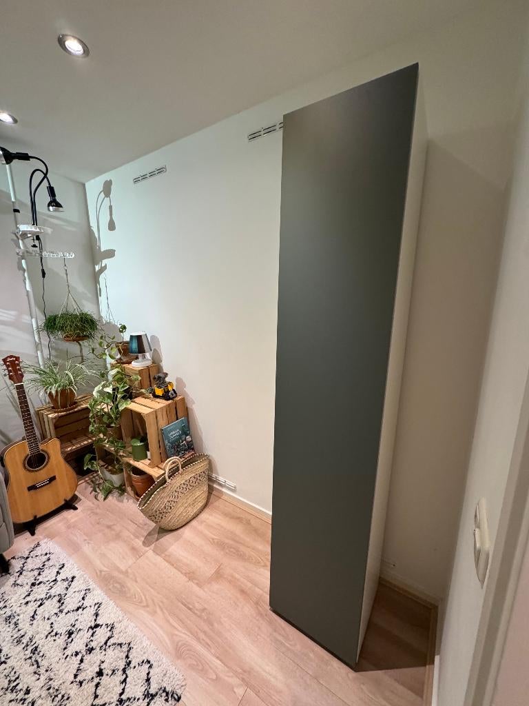 IKEA METOD kast met planken – wit / Nickebo mat grijsgroen, Ophalen, Zo goed als nieuw