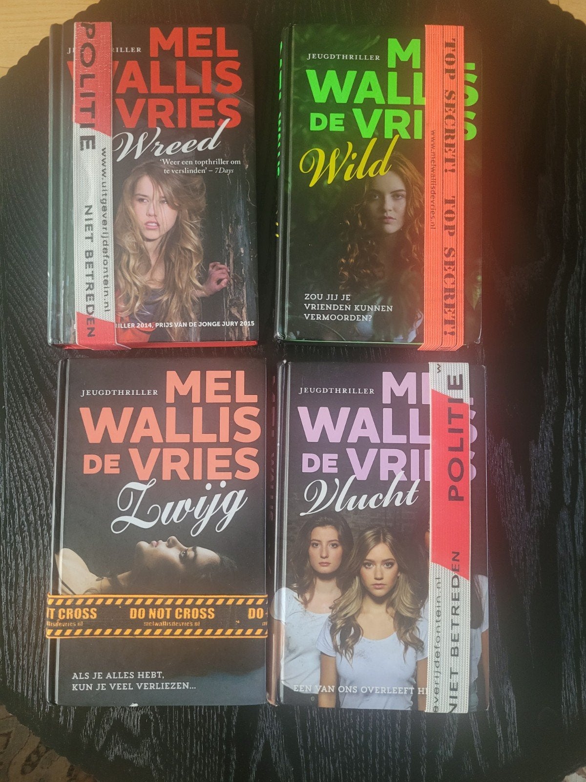 boeken / jeugdthrillers Mel Wallis de Vries, Ophalen of Verzenden, Gelezen, Mel Wallis de Vries