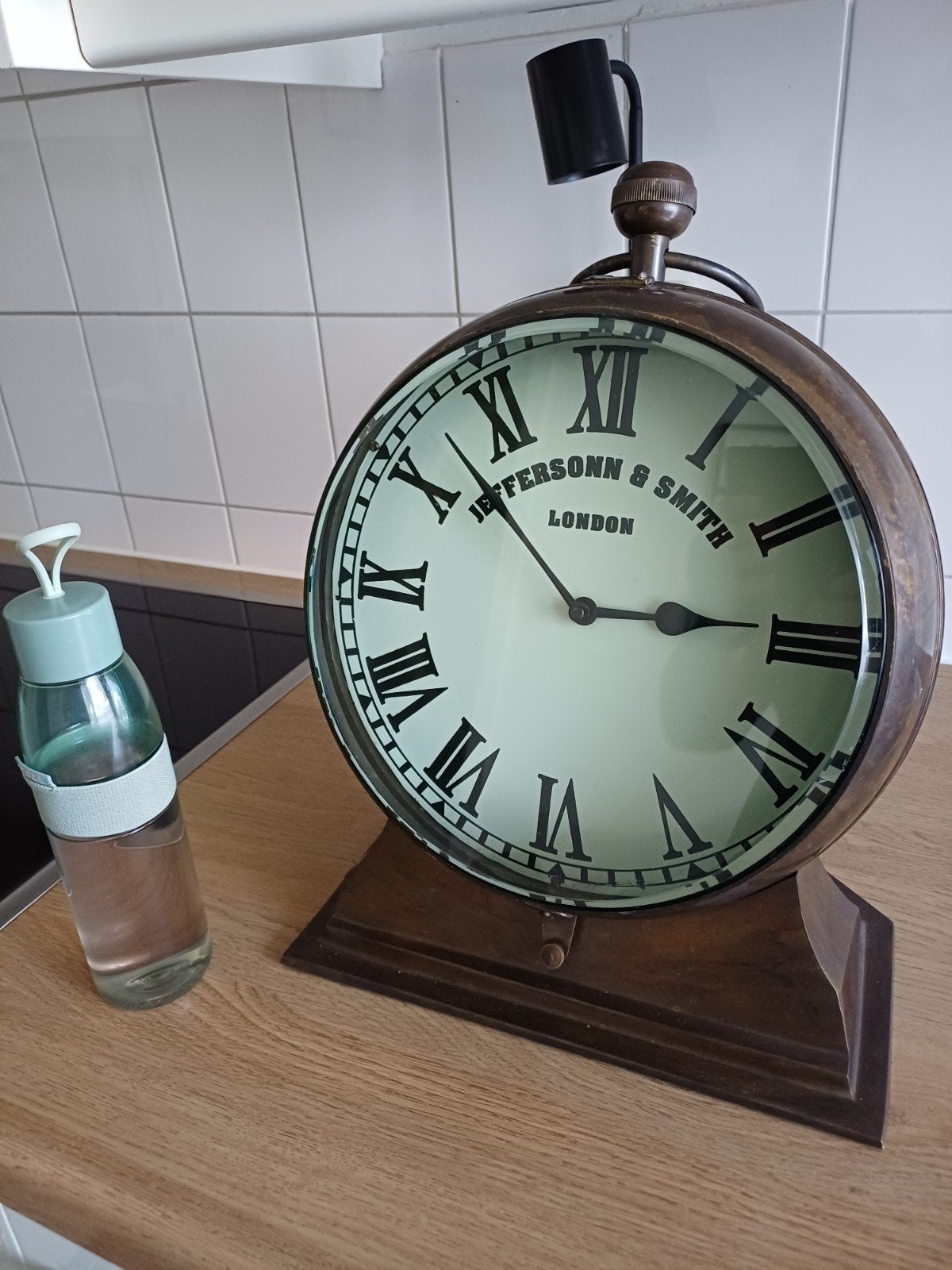 Grote Jeffersonn & Smith London Tafelklok, Huis en Inrichting, Woonaccessoires | Klokken, Zo goed als nieuw, Ophalen of Verzenden