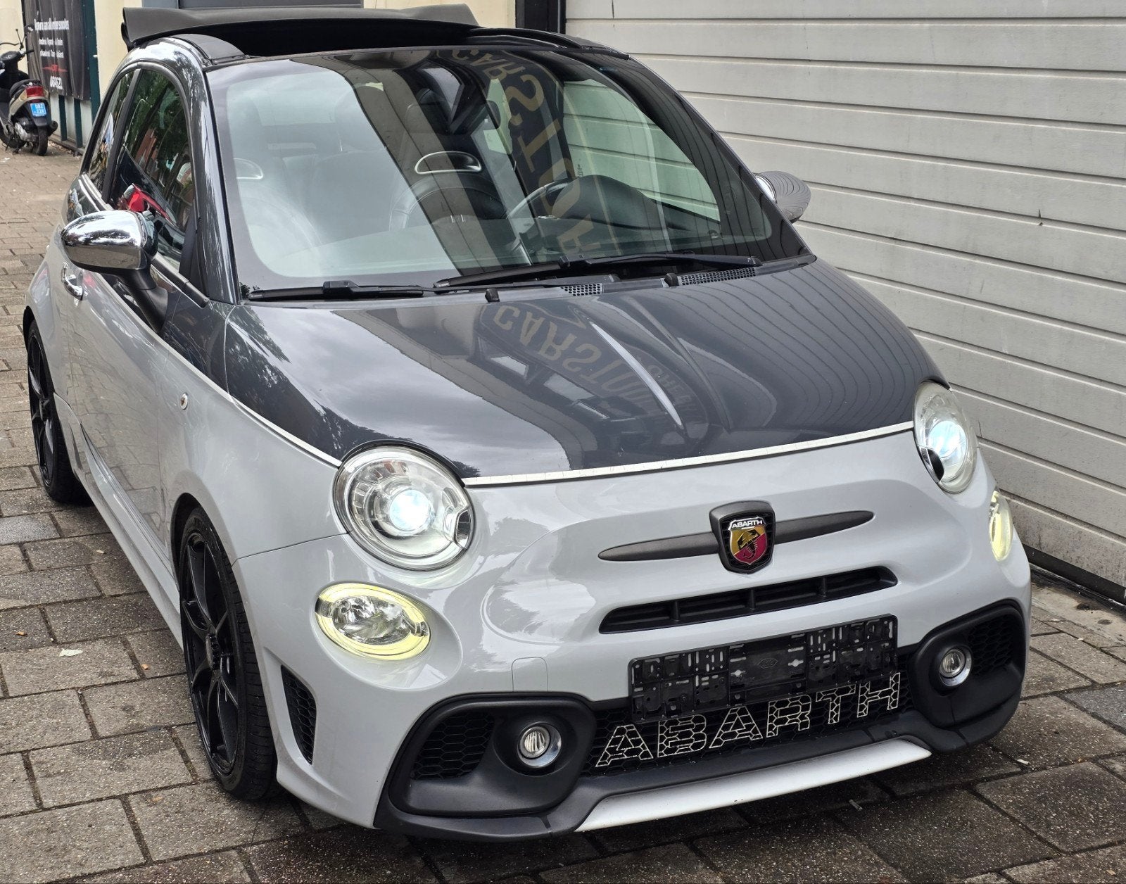 Fiat 500 1.4 T-jet Abarth C 103KW AUT 2010 Grijs, 15 km/l, Zwart, 4 cilinders, Cabriolet