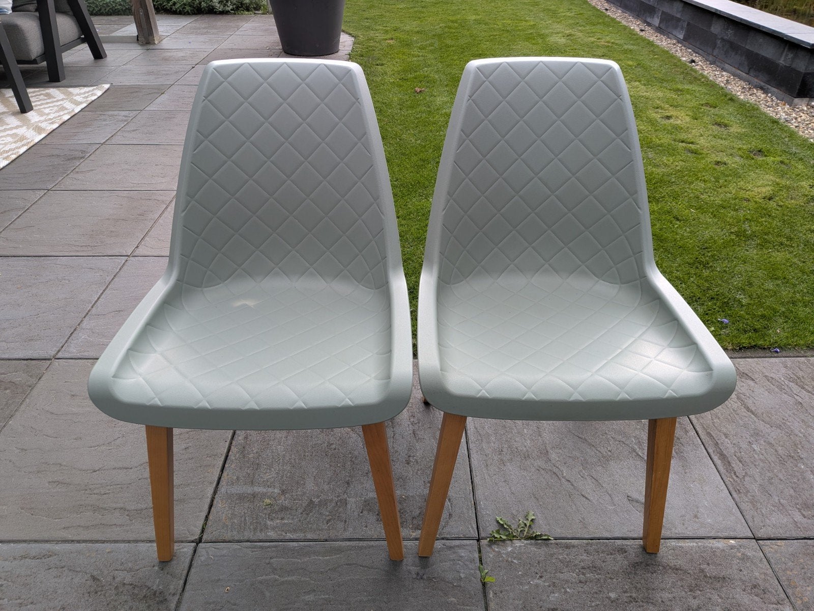 2 x Riviera Maison Amsterdam city chair soft green, Huis en Inrichting, Ophalen, Kunststof, Twee, Overige kleuren