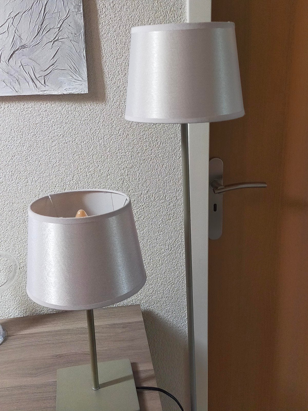 Schemerlamp groot 1,45 cm,2x klein 40 cm/ 3x 1 prijs!!, Ophalen of Verzenden