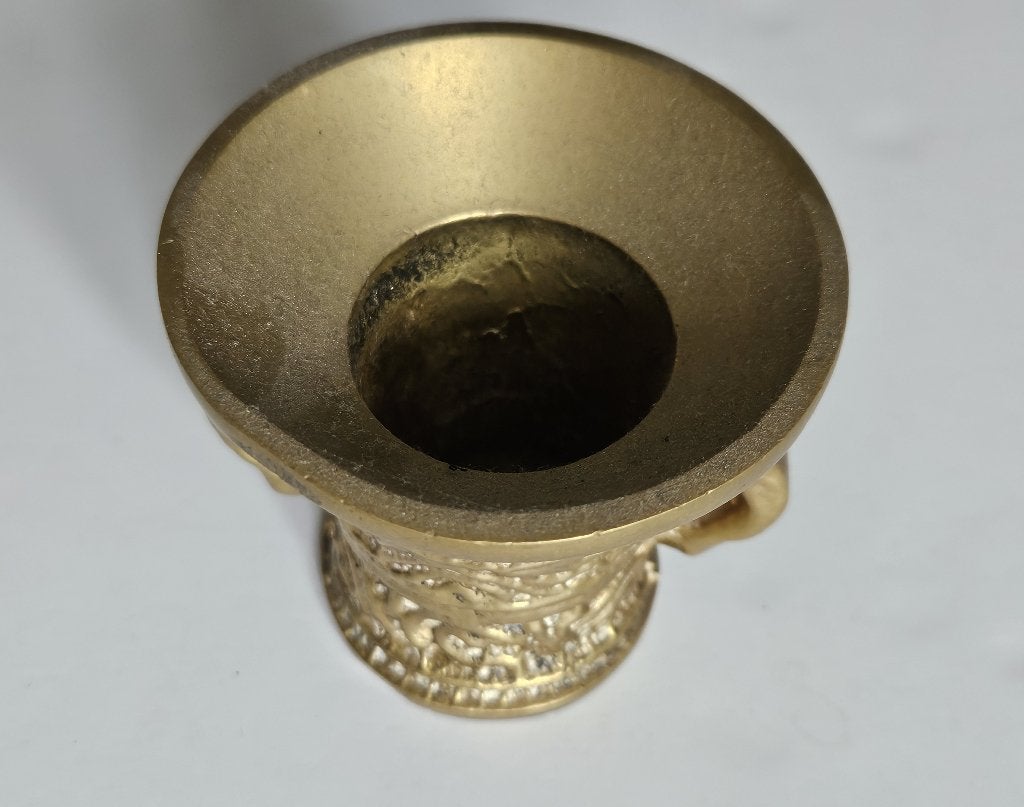Zware vintage/antieke bronzen vijzel, Antiek en Kunst, Ophalen of Verzenden, Brons