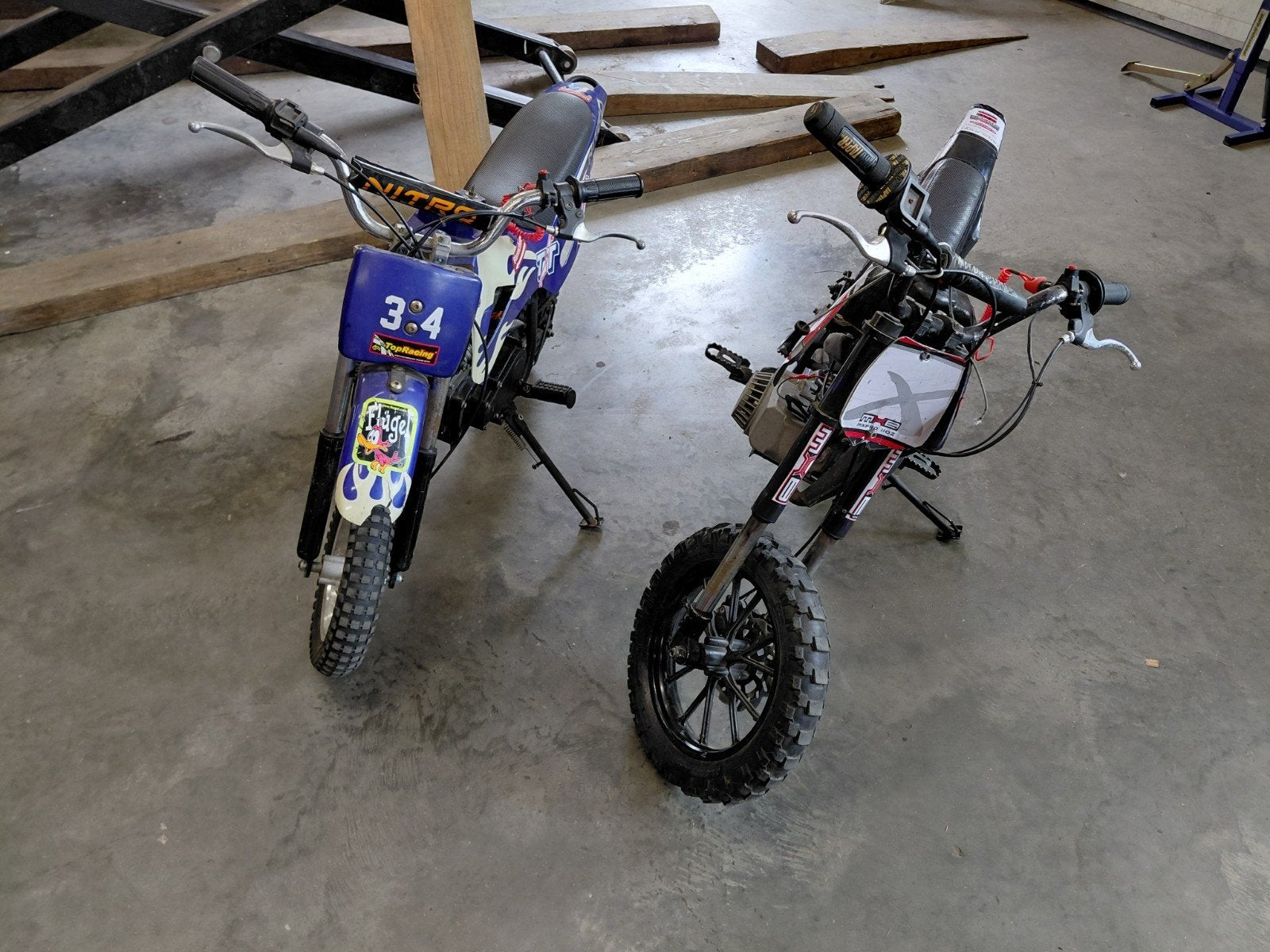 2x mini crosser met onderdelen, Fietsen en Brommers, Ophalen, Overige typen
