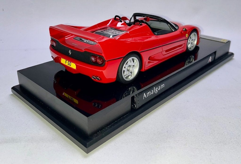 Ferrari F50 Rood 1:18 van Amalgam, Hobby en Vrije tijd, Modelauto's | 1:18, Ophalen of Verzenden, Nieuw, Auto, Overige merken