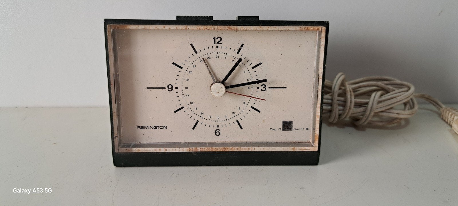 Vintage Remington S80 elektrische wekker uit de jaren '70, Antiek en Kunst, Ophalen of Verzenden