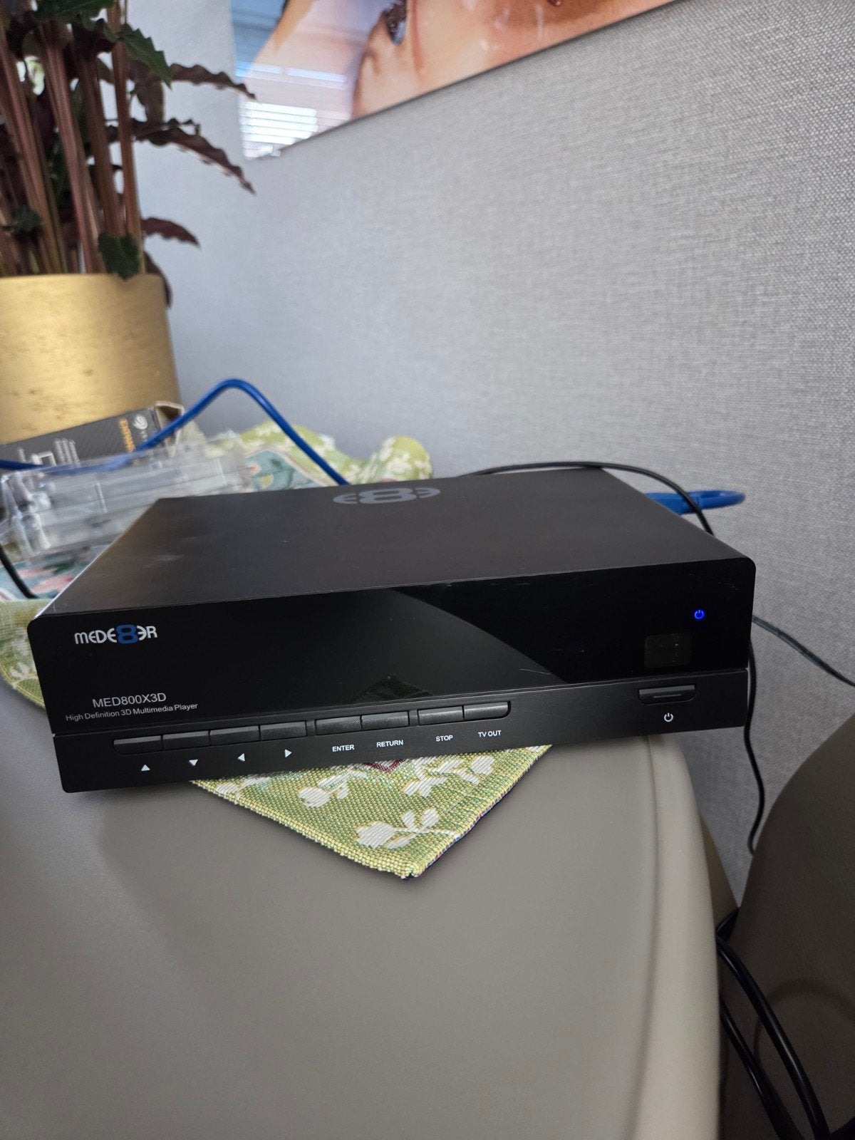 MED800X3D High Definition 3D Multimedia Player, Audio, Tv en Foto, Ophalen of Verzenden, Zo goed als nieuw, HDMI, 1500 GB of meer