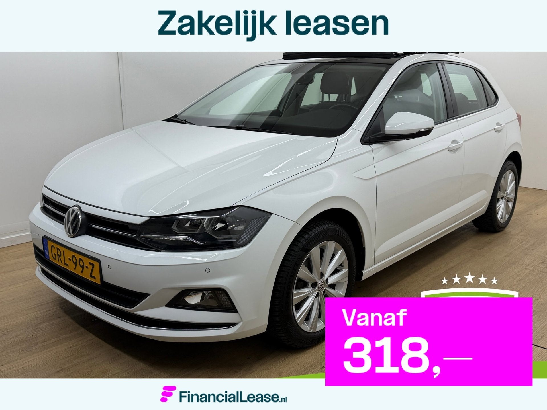 Volkswagen POLO Occasion 1.0 TSI Highline Business R | Wit |, Stof, Gebruikt, Euro 6, 95 pk