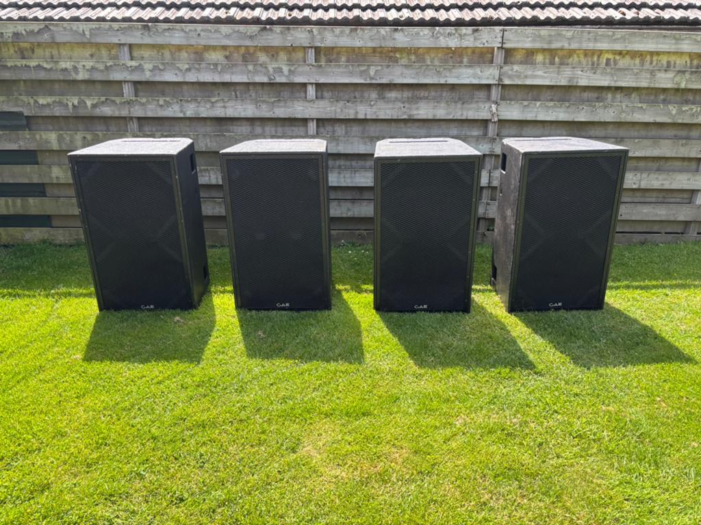 4x GAE Director Bass dubbel 18” subwoofer, Overige merken, Gebruikt, Subwoofer, Ophalen of Verzenden