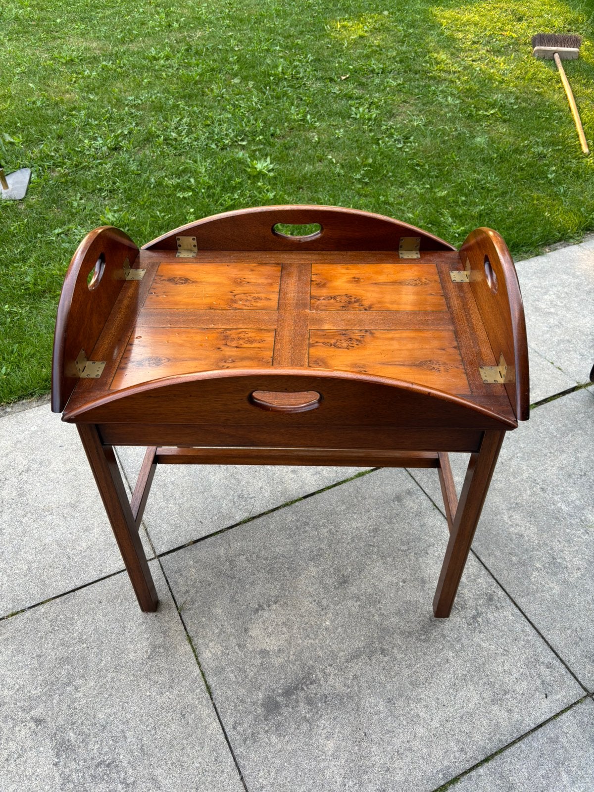 Klassieke Butler tafel bijzettafel dienblad, Huis en Inrichting, Ophalen, Gebruikt, ., Klassiek