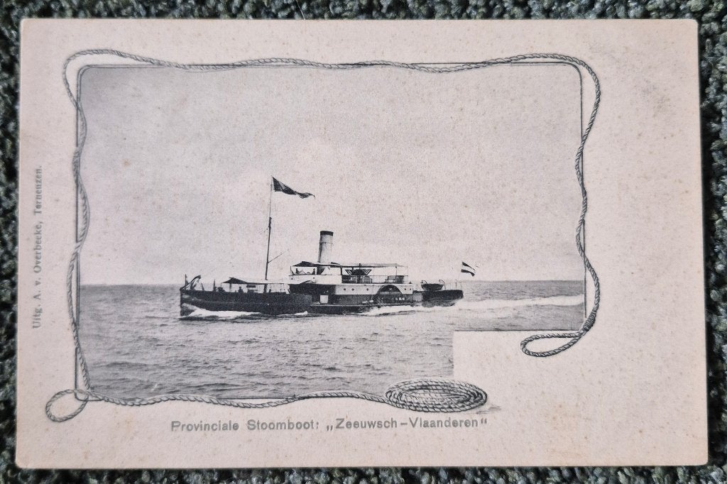 Provinciale Stoomboot Zeeuwsch-Vlaanderen, Ophalen of Verzenden, Voor 1920, Ongelopen, Zeeland
