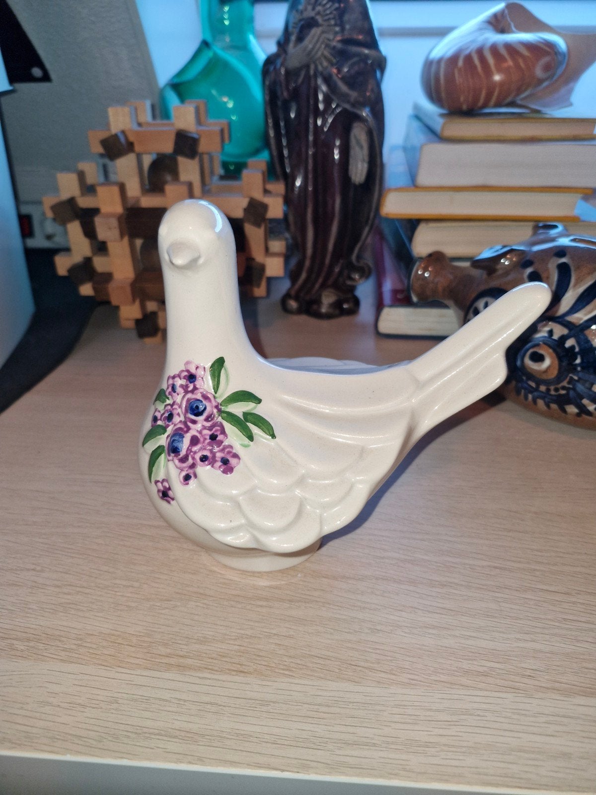 Vintage Rosa Ljung vogelbeeldje -Deco Helsingborg Zweden, Ophalen of Verzenden, Gebruikt, Dier