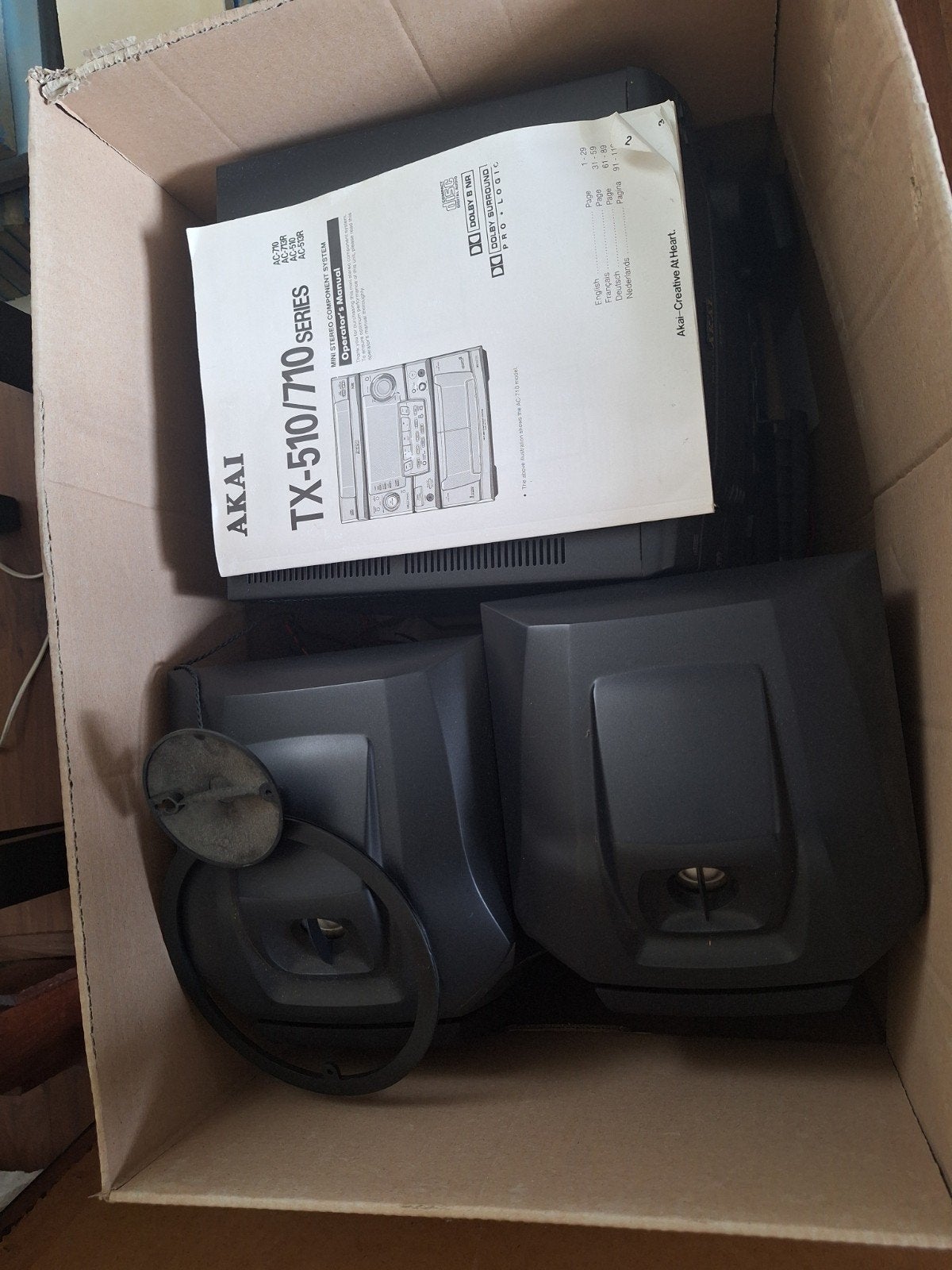 Akai TX-510 / TX-710 Series Mini Component System, Ophalen, Akai
