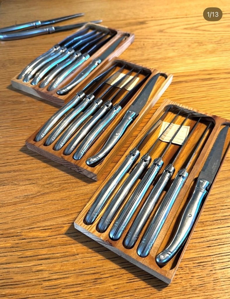 Steakmessen Laguiole, prijs per set van 6, Huis en Inrichting, Keuken | Bestek, Rvs of Chroom, Ophalen of Verzenden