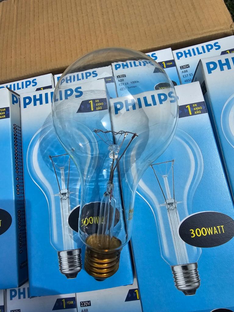 25x Philips 300W Gloeilampen - Nieuw in doos, Ophalen of Verzenden, Nieuw