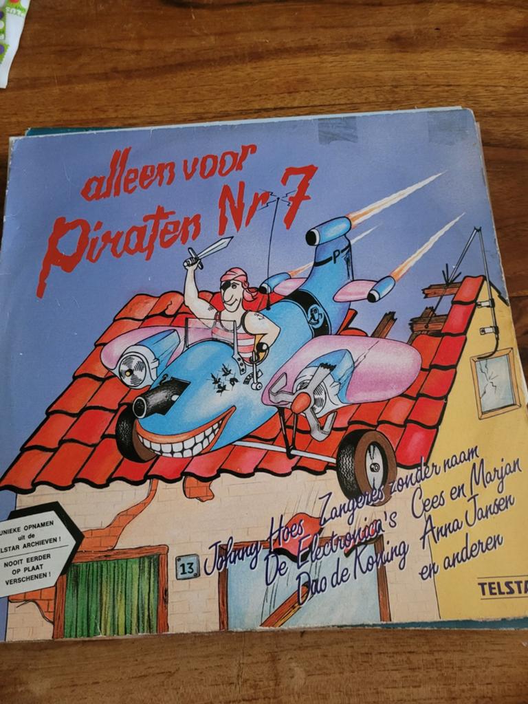 Alleen voor piraten nr 7, Cd's en Dvd's, Vinyl | Nederlandstalig, Ophalen of Verzenden, Zo goed als nieuw, Overige formaten, Levenslied of Smartlap