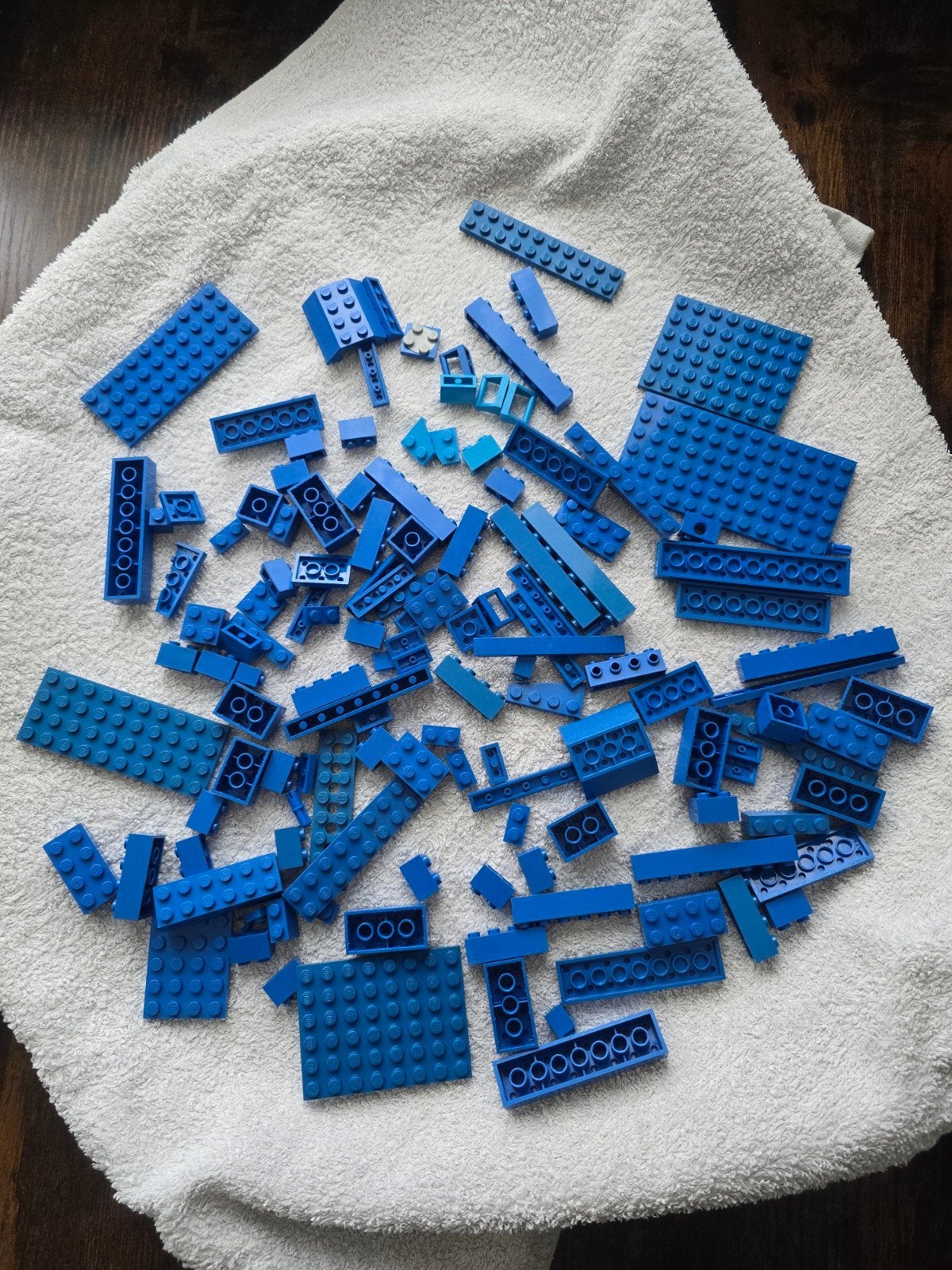Diverse blauwe LEGO onderdelen - Losse stenen, Ophalen of Verzenden