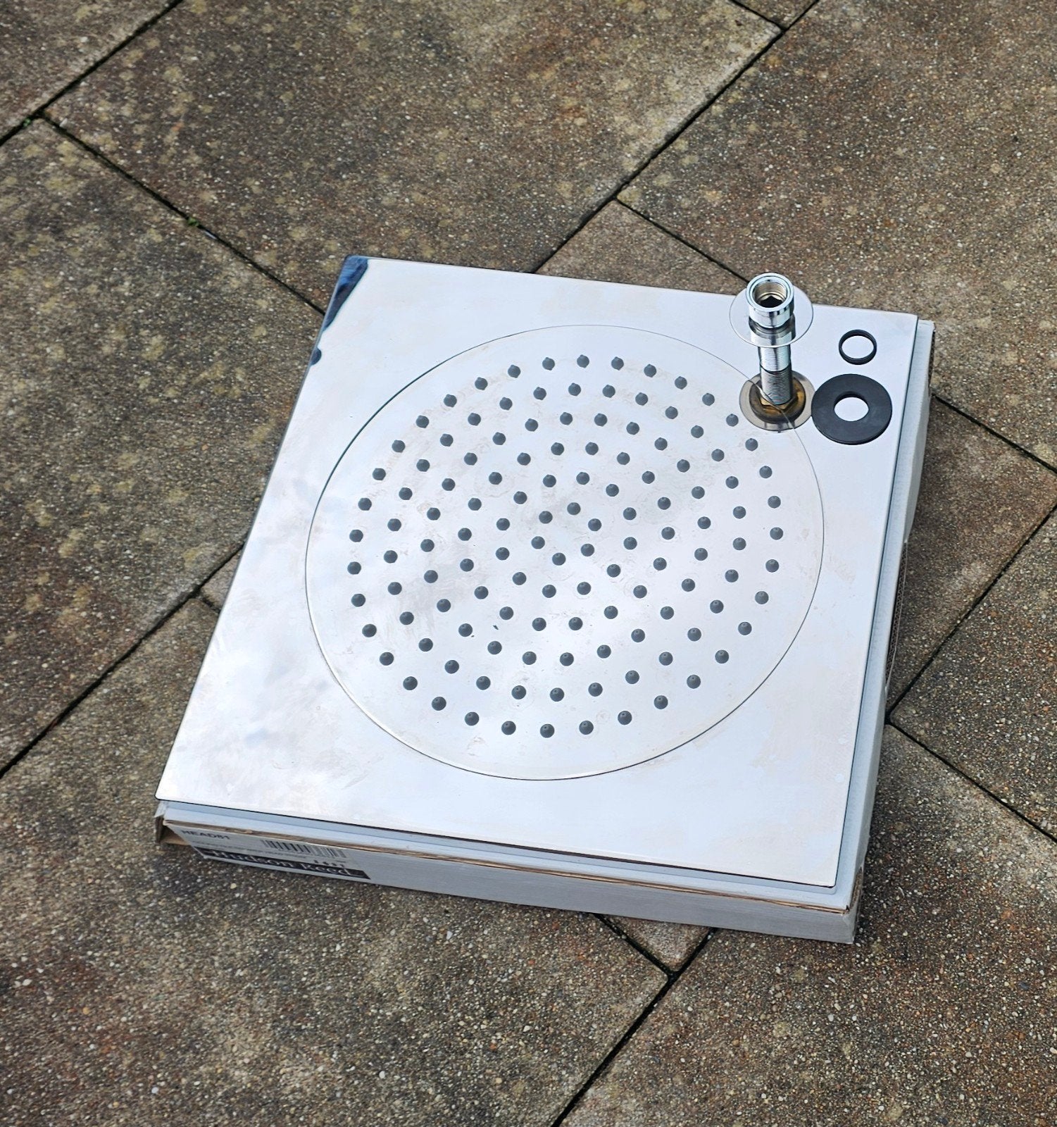 Hudson Reed Plafond Douchekop 370mm Chroom, Ophalen, Nieuw, Chroom, Douche