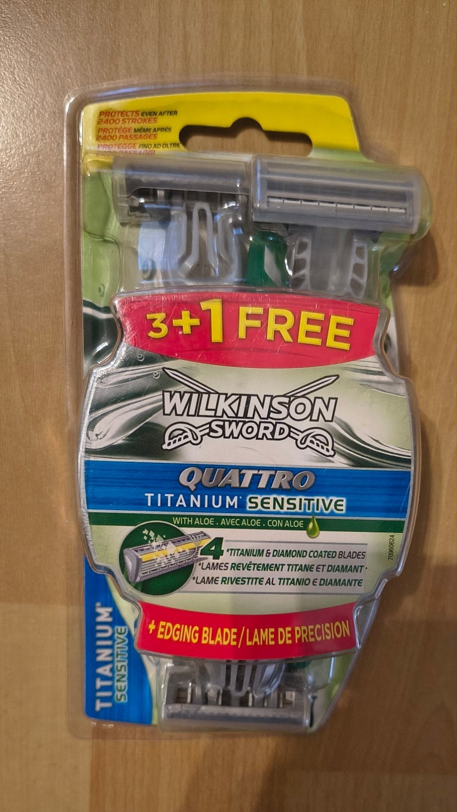 Wilkinson Sword Quattro Titanium Sensitive Scheermesjes, Ophalen of Verzenden, Nieuw, Overige typen