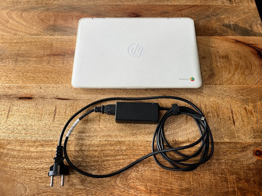 HP Chromebook x360 11-ae031nd met oplader, 4 GB of minder, HP >, Touchscreen, Ophalen of Verzenden