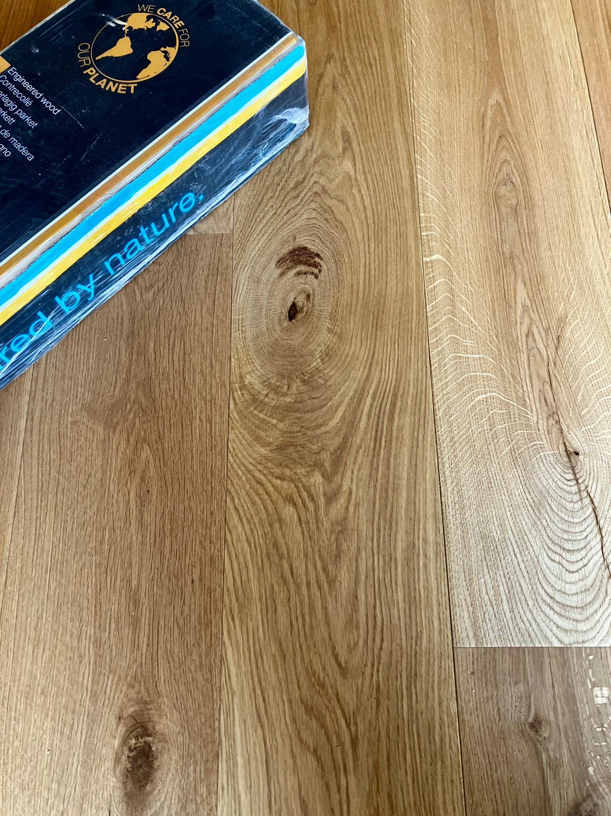 Parket Rustiek Naturel Geolied Eiken - 2 pakken van 2,89m2, Ophalen, Zo goed als nieuw, Parket
