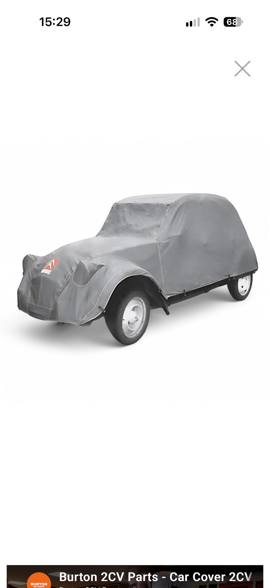 Autohoes Citroën 2CV - Antraciet, Zo goed als nieuw, Ophalen of Verzenden, Zo goed als nieuw, Op maat