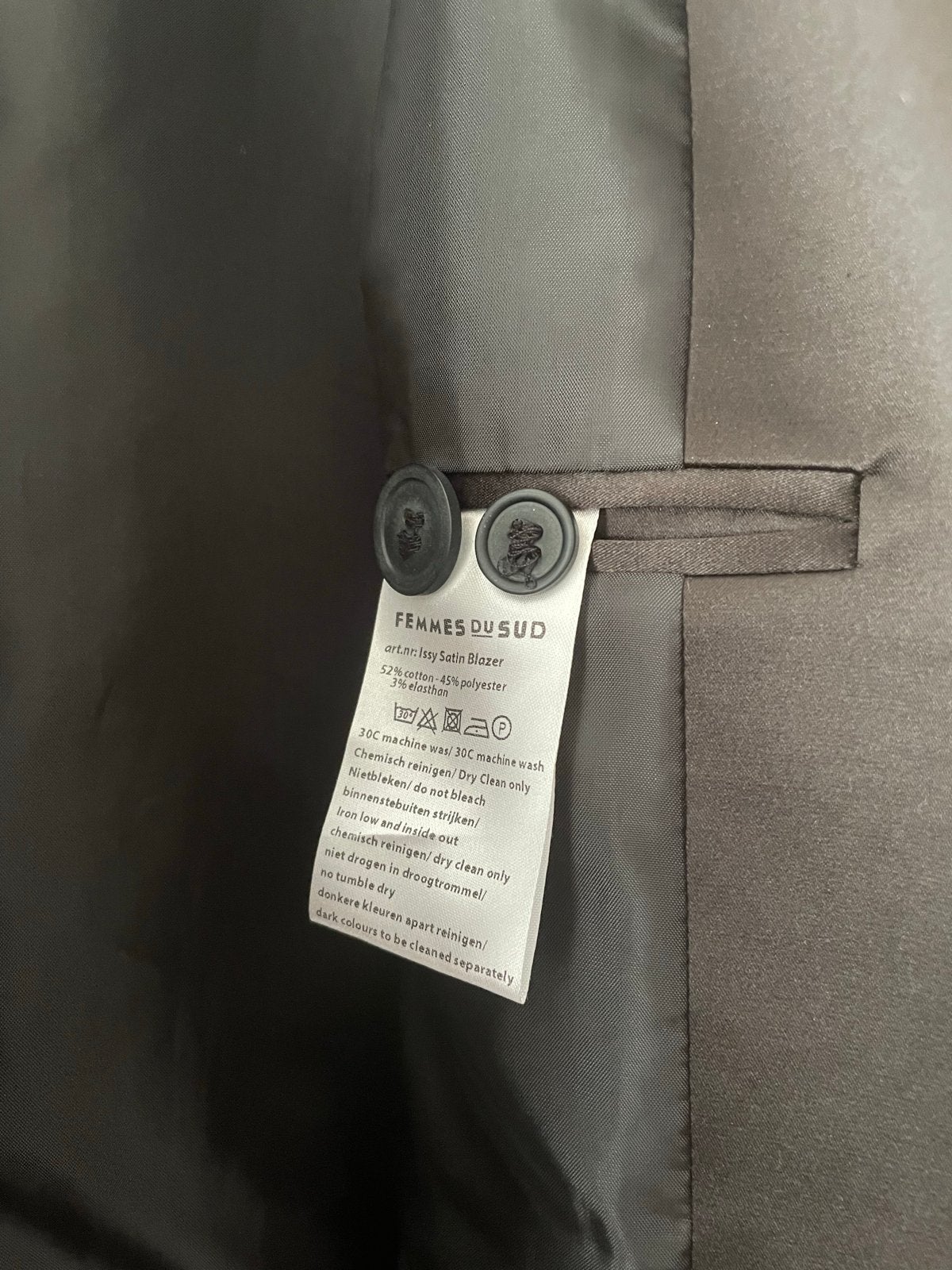 Colbert van Femmes du Sud - Maat M, Kleding | Dames, Maat 38/40 (M), Bruin, Ophalen of Verzenden, Zo goed als nieuw