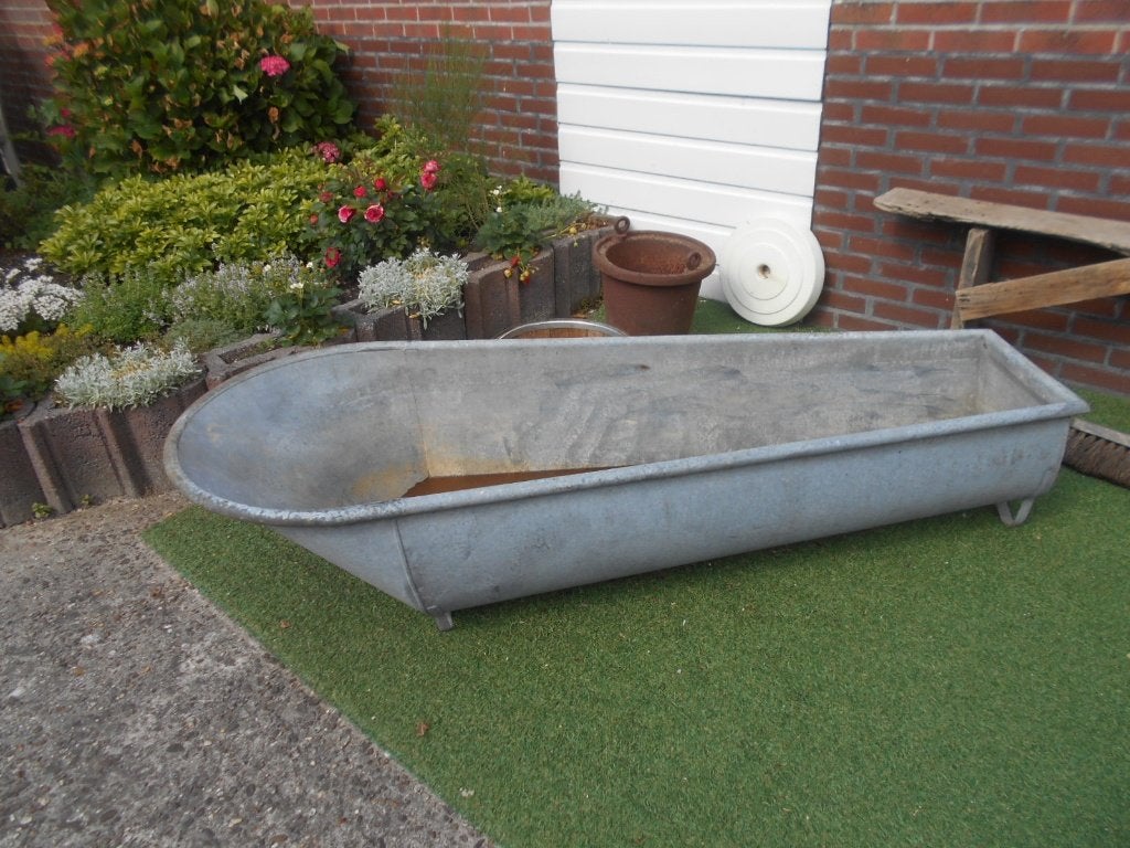 Oud zinken ligbad, Antiek en Kunst, Ophalen