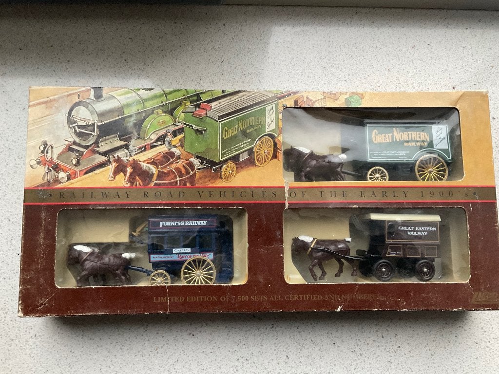 Lledo Days Gone Great Northern Railway, horsedrawn set mbc, Verzenden, Zo goed als nieuw, Overige typen, Overige merken