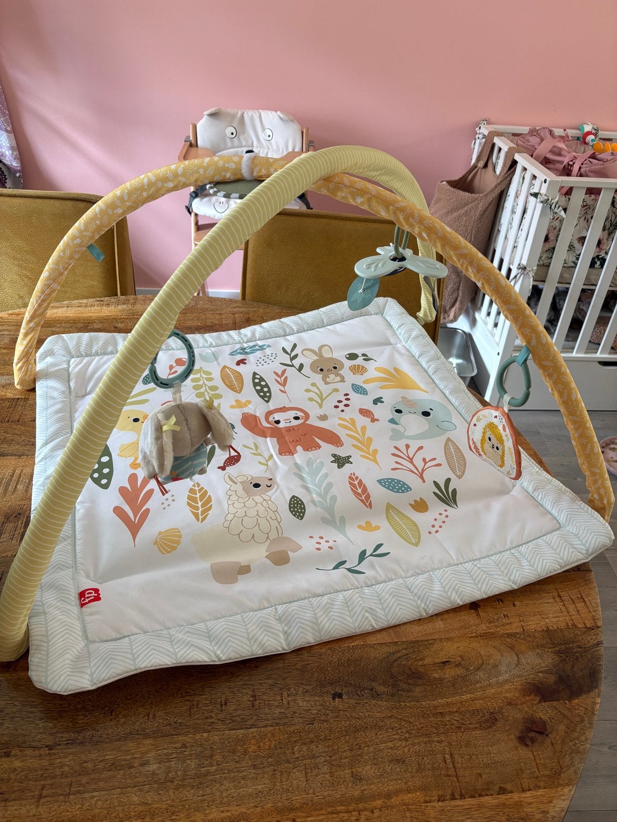Fisher-Price Simply Senses babygym met speelkleed, Kinderen en Baby's, Speelgoed | Babyspeelgoed, Ophalen, Zo goed als nieuw, Speelkleed