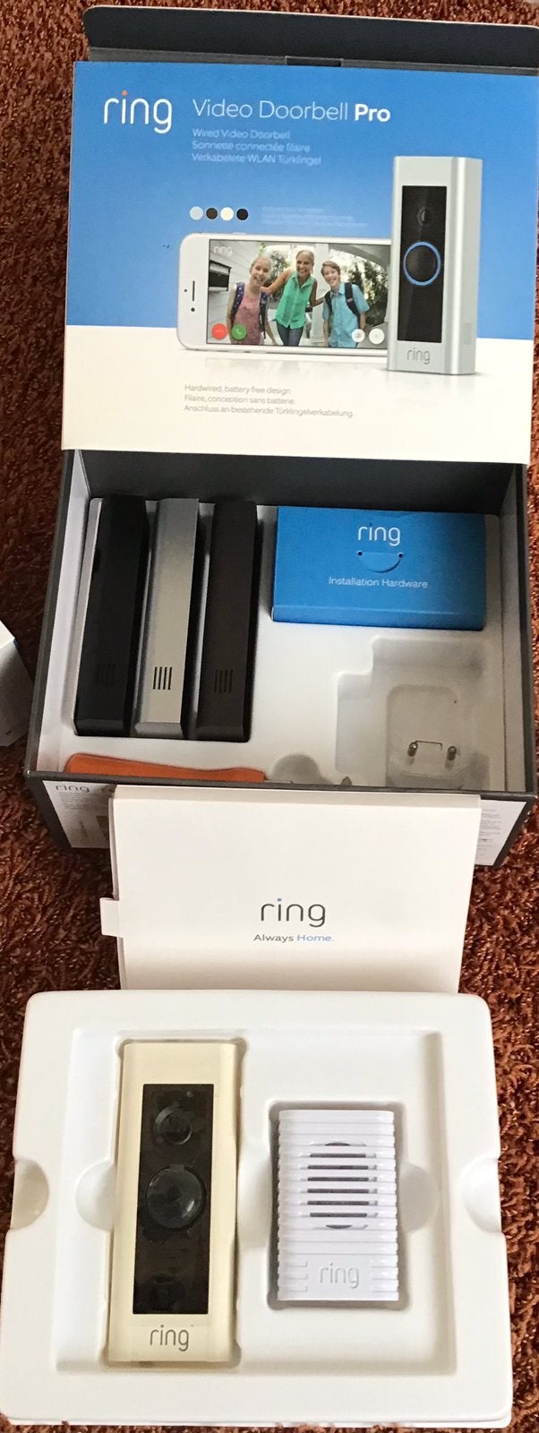 Ring video deurbel pro 2de generatie met chime huisbel, Huis en Inrichting, Ophalen of Verzenden, Zo goed als nieuw