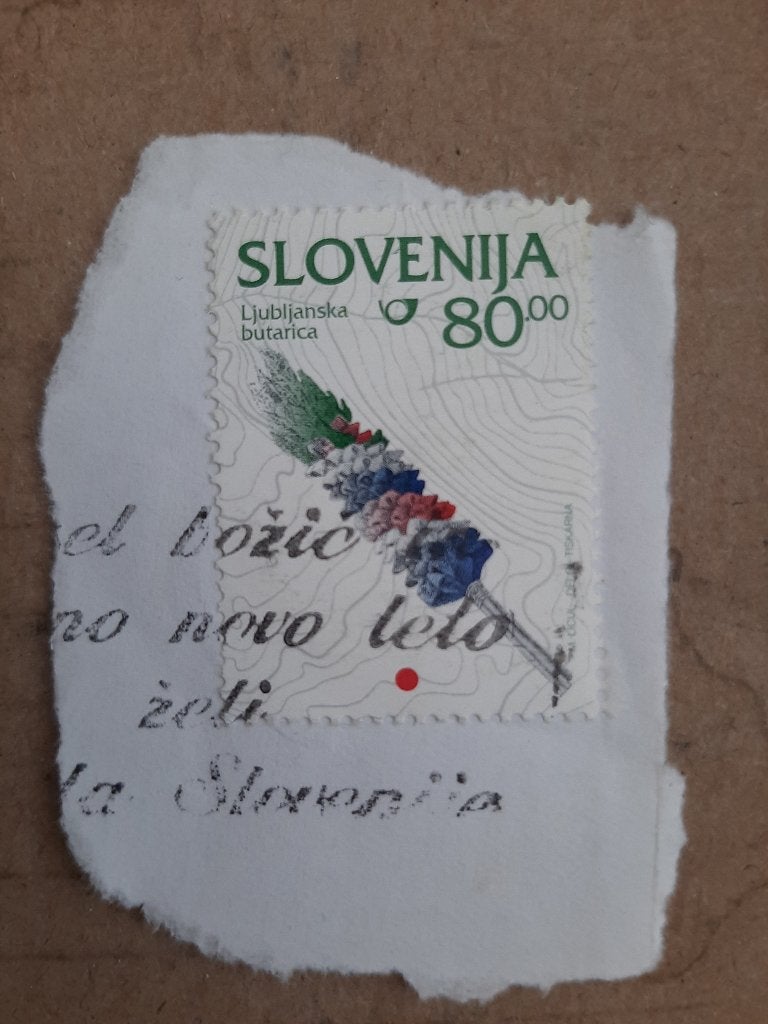 1996 Slovenie Kerstmis / Traditionele gebruiken, Verzenden, Overige landen, Gestempeld