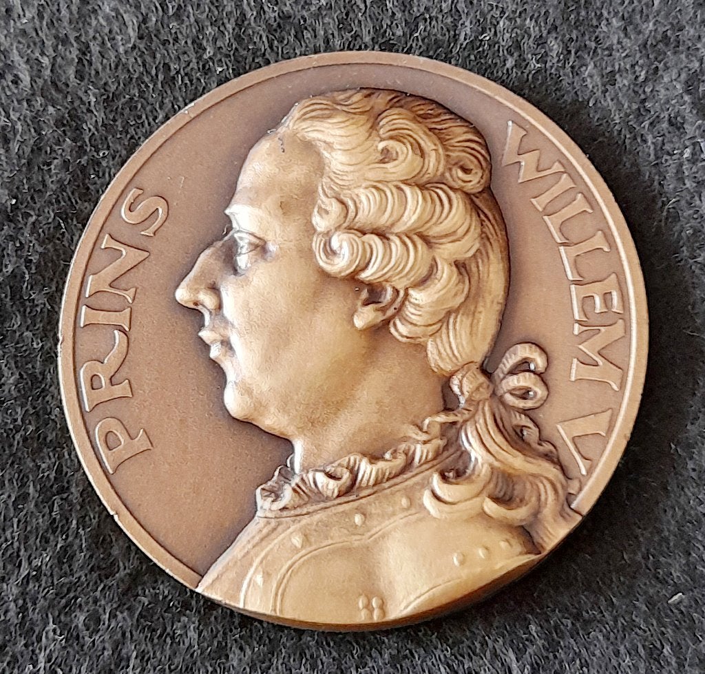 Bronzen penning Prins Willem V 1748-1806, Postzegels en Munten, Penningen en Medailles, Ophalen of Verzenden, Brons, Nederland