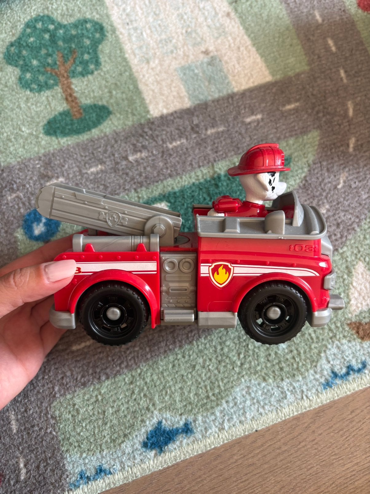 Paw Patrol Basisvoertuig Brandweerauto van Marshall, Ophalen, Zo goed als nieuw