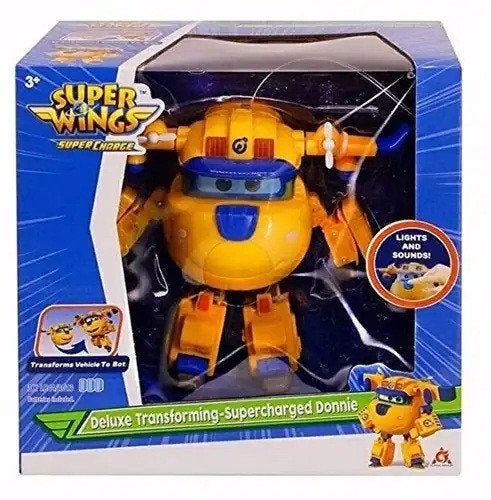 Super Wings: Deluxe Transforming-Supercharged Donnie, ., Nieuw, Ophalen of Verzenden, .