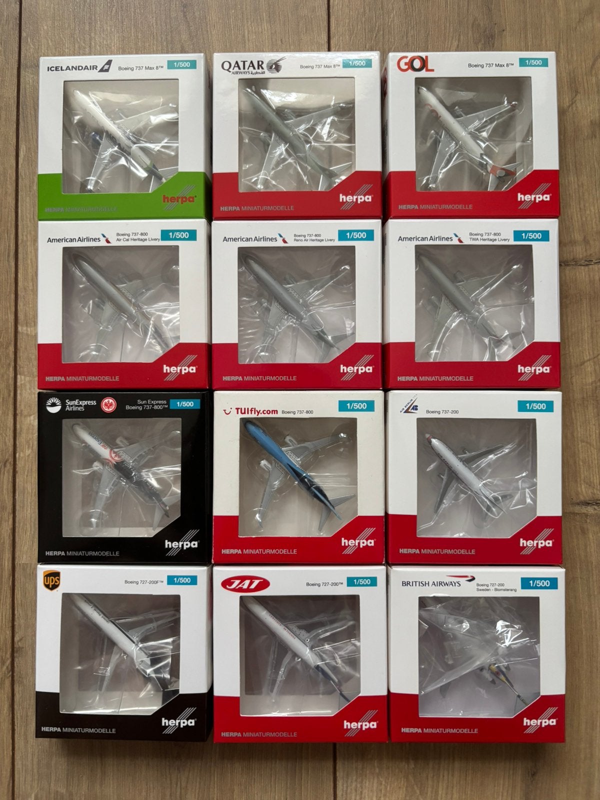 Herpa Wings 1:500 modellen, Verzamelen, Ophalen of Verzenden, Zo goed als nieuw, Schaalmodel