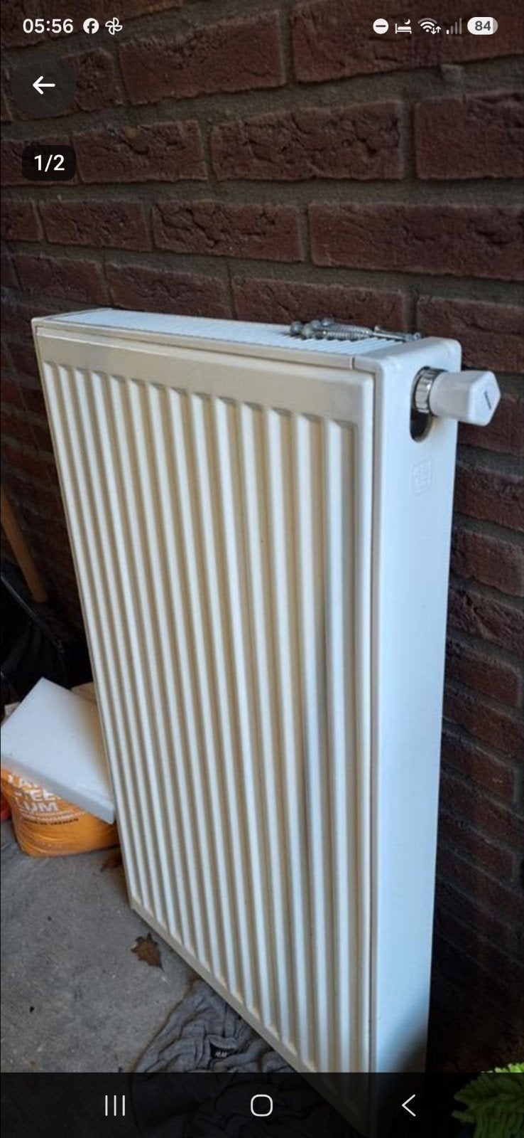 Radiator compleet - 900x500mm, 800W HR, Ophalen, Gebruikt, Hoog rendement (Hr), Radiator