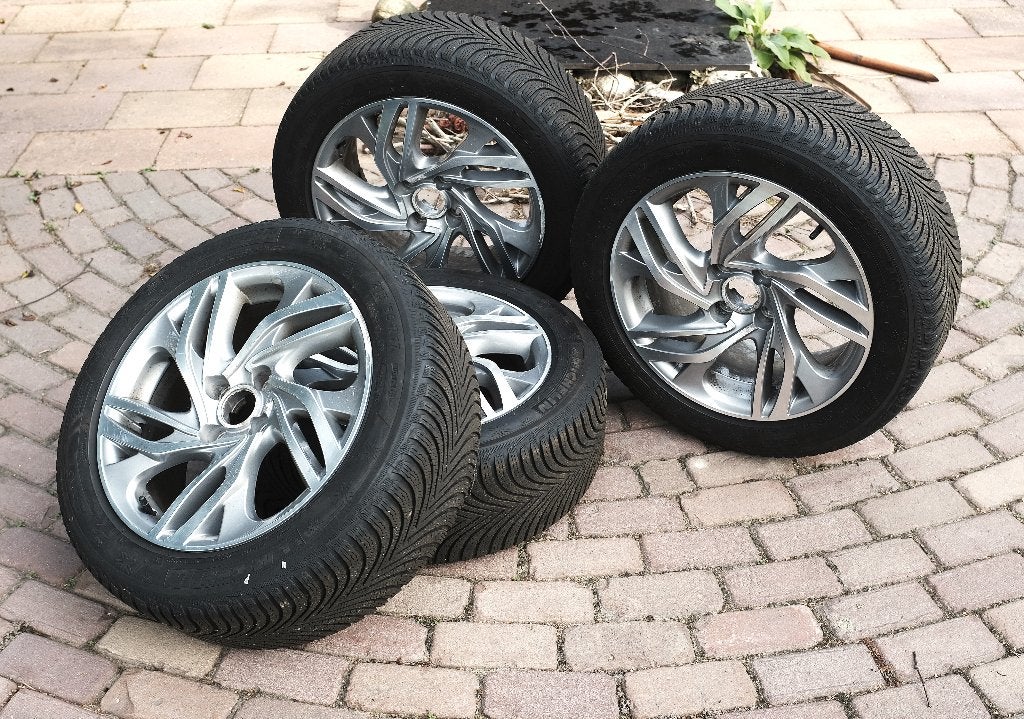 4 Michelin Alpin 5 winterbanden, Ophalen, 215 mm, Banden en Velgen, 17 inch