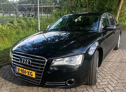 Audi A8 4.2 FSI 273KW Quattro Tiptronic 2010 Zwart, Auto's, Audi, Automaat, 371 pk, Automatische klimaatregeling, Zwart