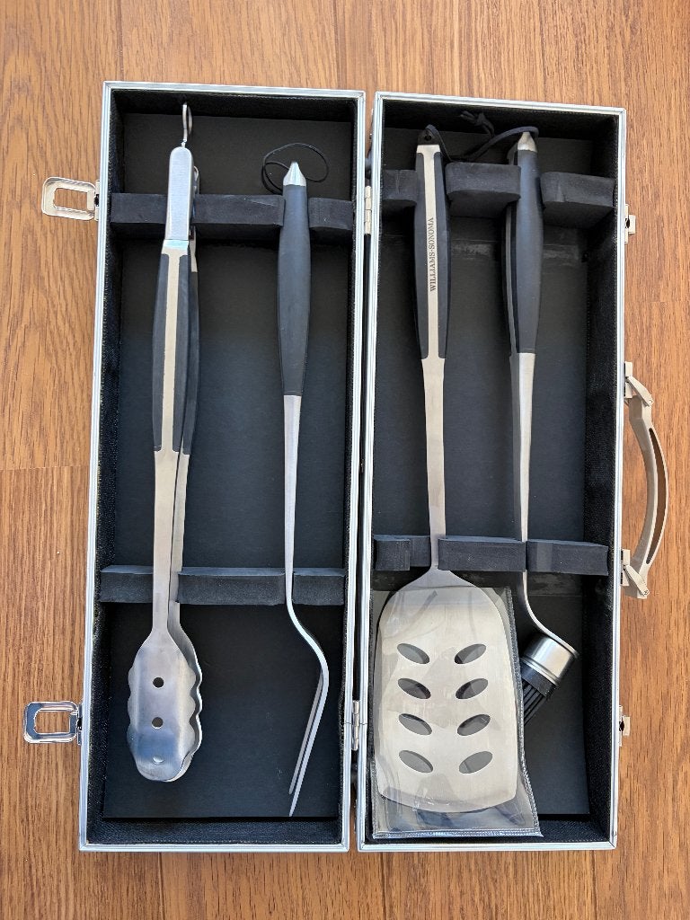 bbq set Williams Sonoma in robuste koffer, Ophalen, Zo goed als nieuw, Overige merken