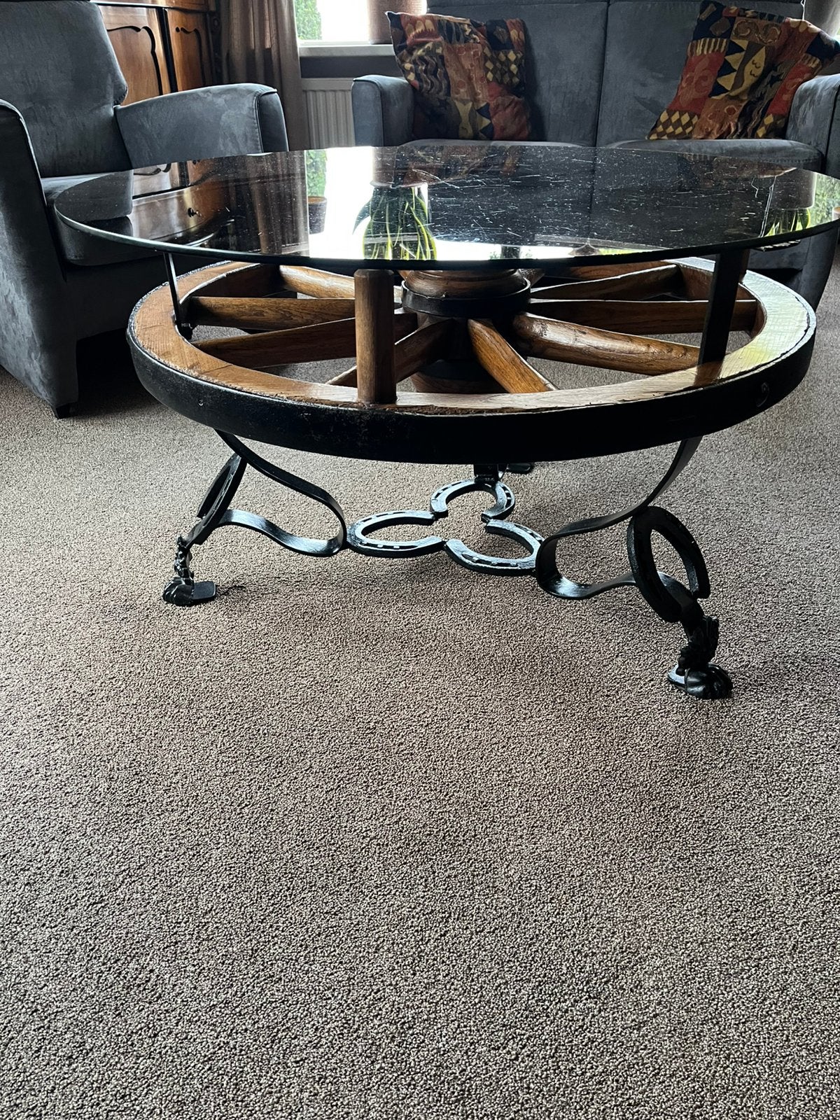 Salontafel, Ophalen, Zo goed als nieuw, Rond, 50 tot 100 cm