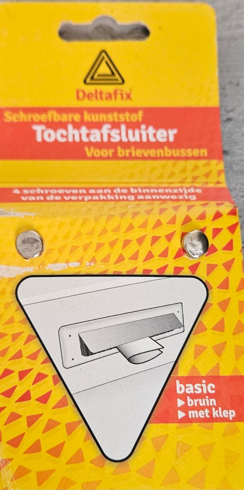 Deltafix Tochtafsluiter voor brievenbussen - Bruin, Tuin en Terras, Kunststof, Brievenbusklep, Nieuw, Ophalen of Verzenden