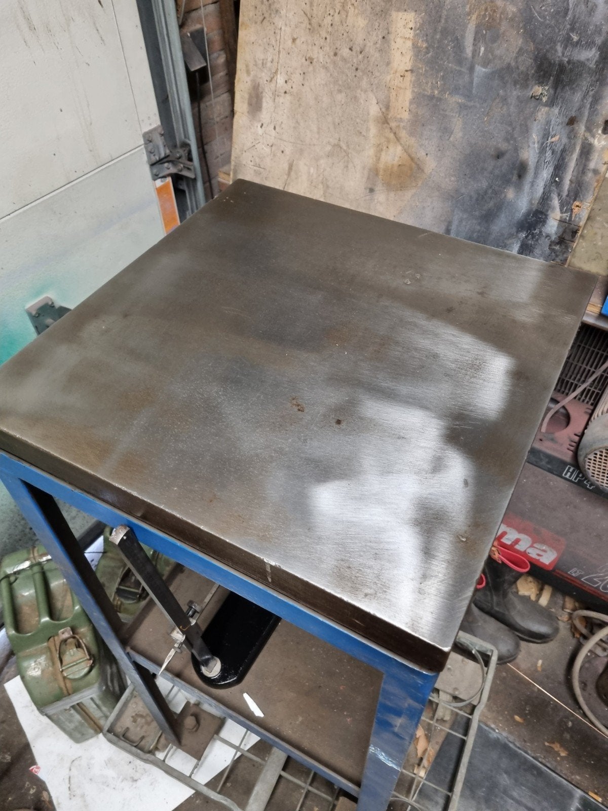 Vlaktafel 50x50 cm met onderstel en aftekenblok, Ophalen, Gebruikt, Minder dan 70 cm