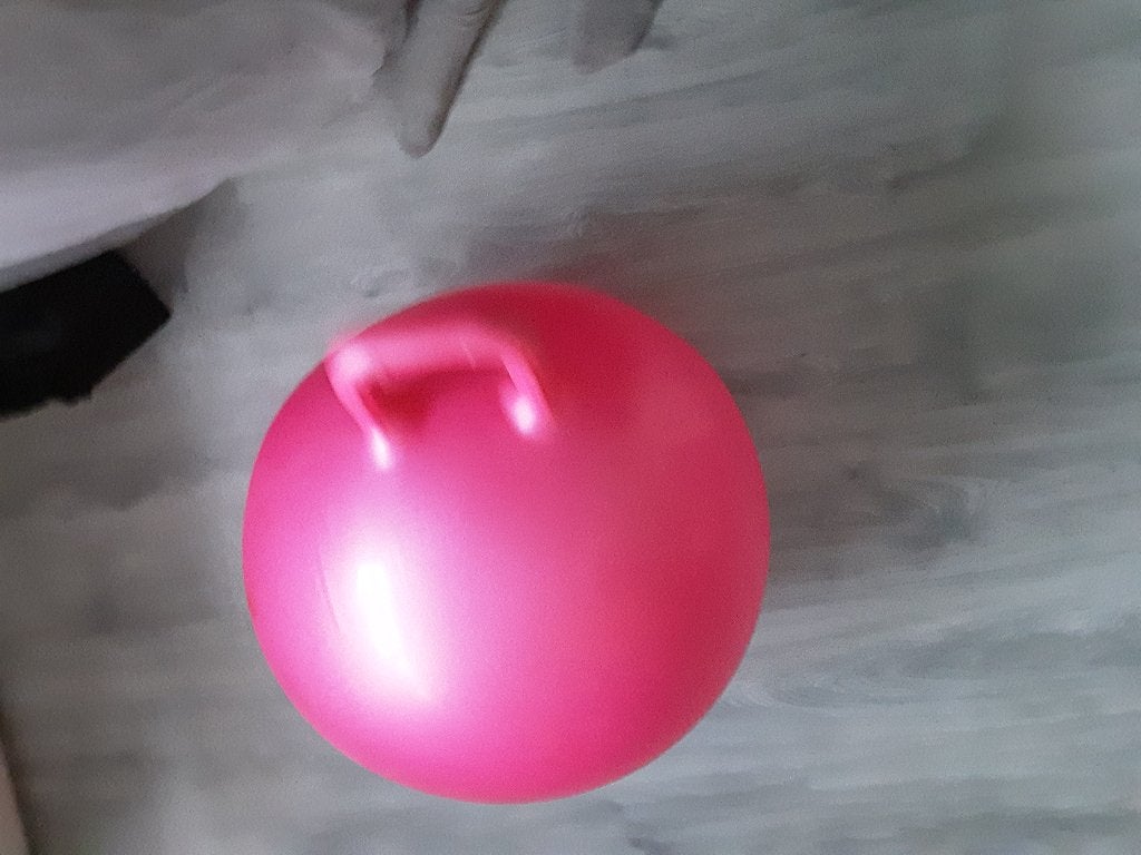 Skippybal roze meer dan 25cm, Ophalen, Overige typen, Zo goed als nieuw, Middelgroot (20 tot 80 cm)