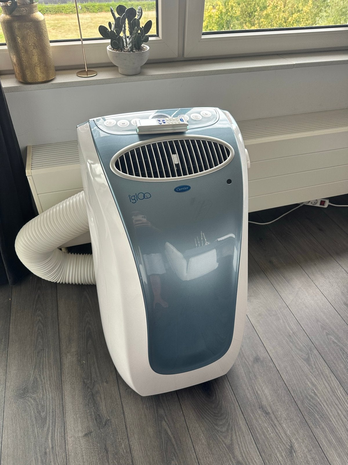 Carrier Igloo Mobiele Airco met Afstandsbediening, Ophalen, Gebruikt, Minder dan 60 m³, 3 snelheden of meer