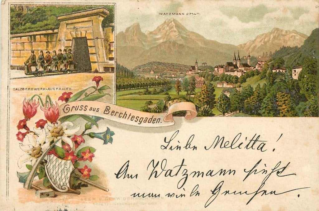 379-024-029 Berchtesgaden Litho, Verzenden, Voor 1920, Duitsland