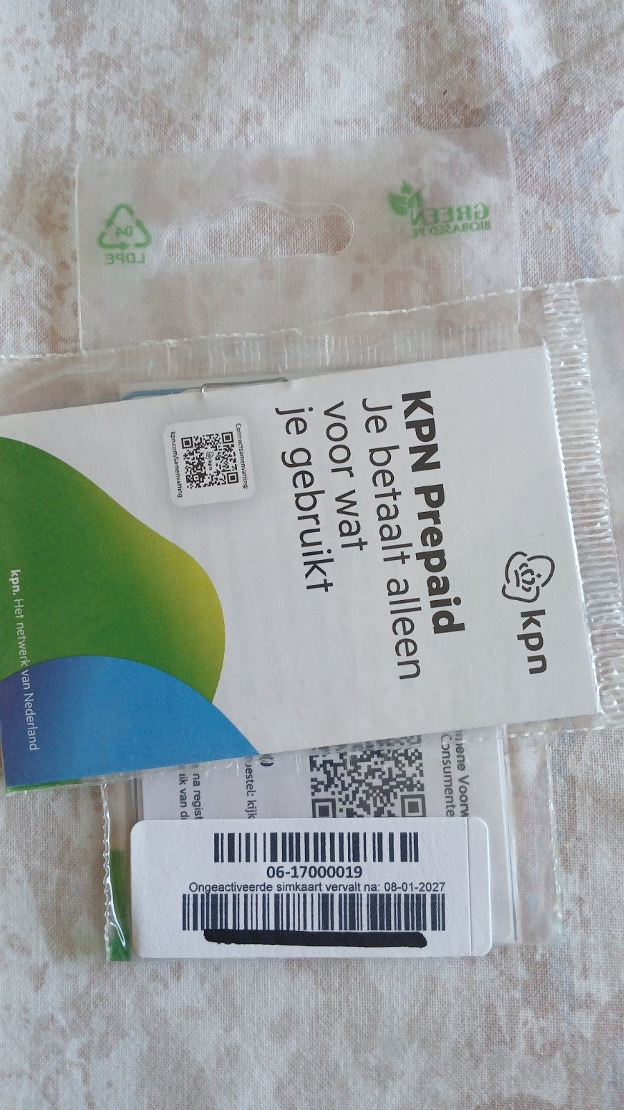 MOOI NUMMER KPN PREPAID 0617000019, Ophalen of Verzenden, Nieuw, KPN, Simkaart