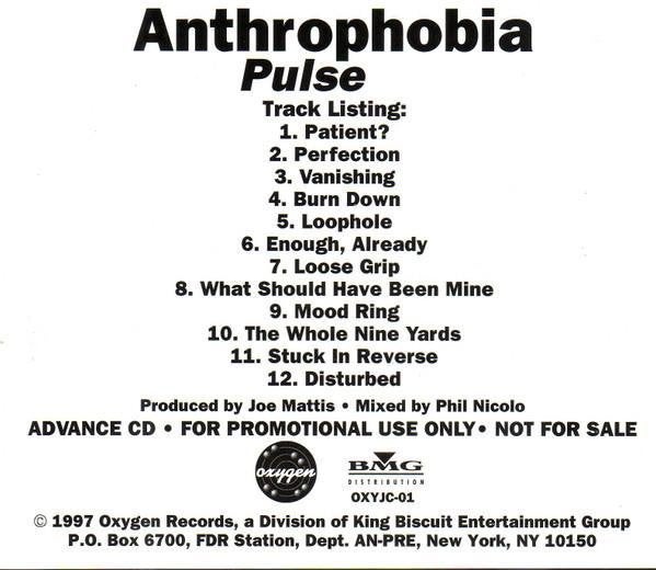 cd van Anthrophobia – Pulse, Verzenden, Zo goed als nieuw, Poprock